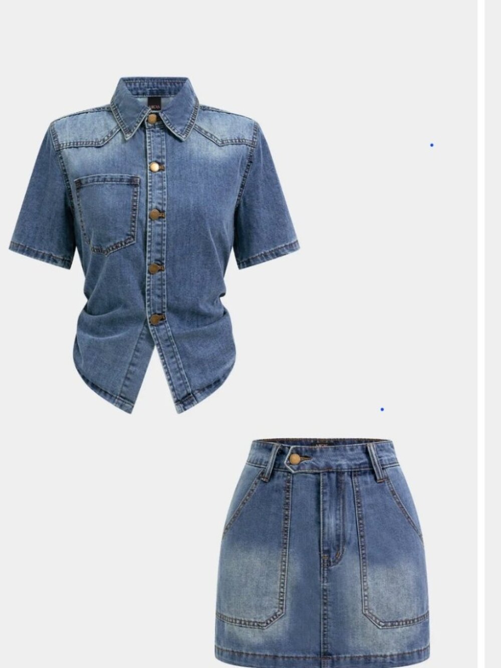 NWT MICAS 2 Piece Shirt Set SZ Medium